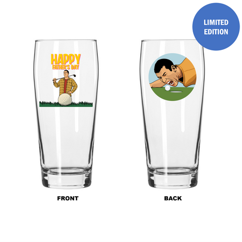PRE ORDER "Happy" Gilmore Father's Day glass 16oz max 2pp