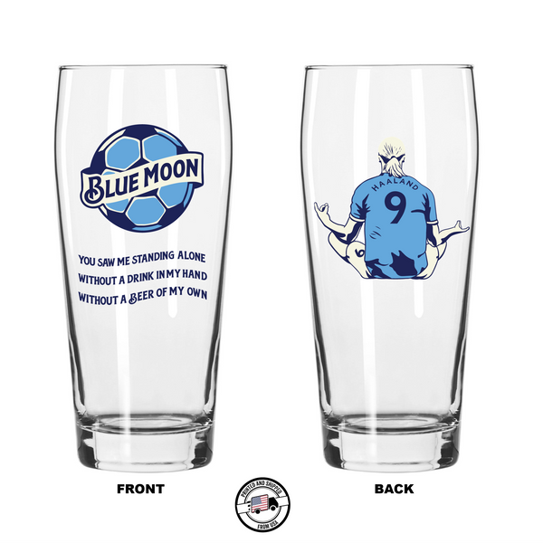Single Product Image Thumbnail "Blue Moon" 16oz Man City glass