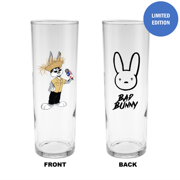 Single Product Image Thumbnail "Bad Bunny" 14oz Superbowl glass ltd edition max 2pp