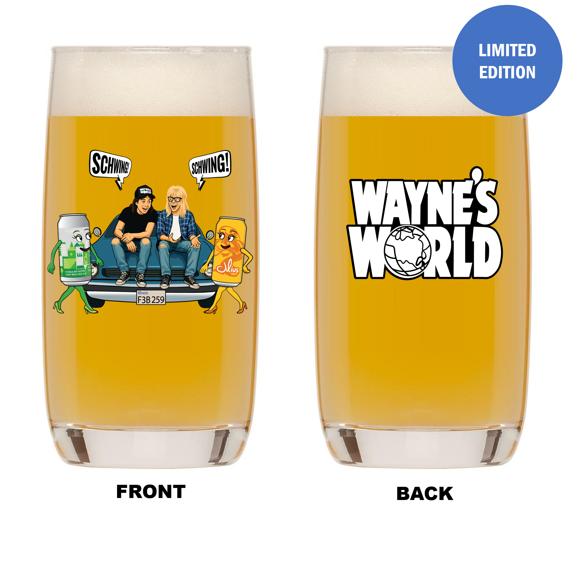 Single Product Image "Schwing" Wayne's World 17oz ltd edition max 1pp