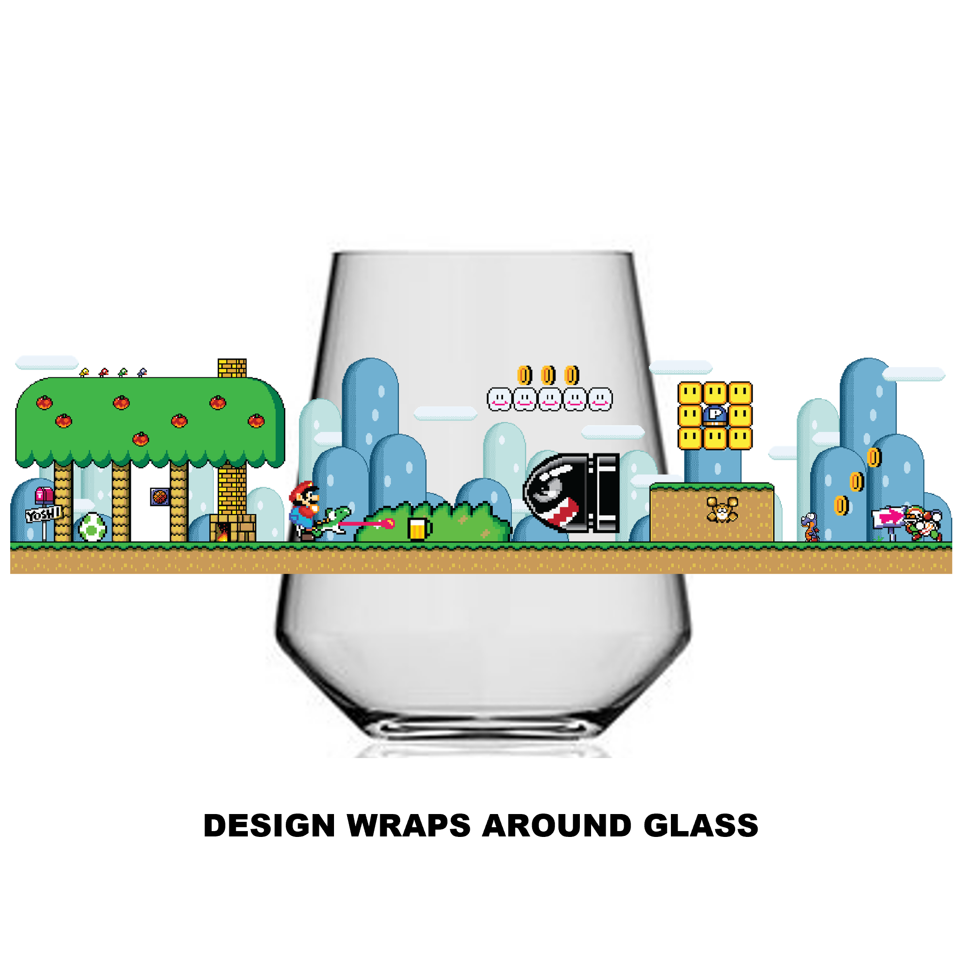 Single Product Image “Yoshi's Beer Battle” 14oz glass