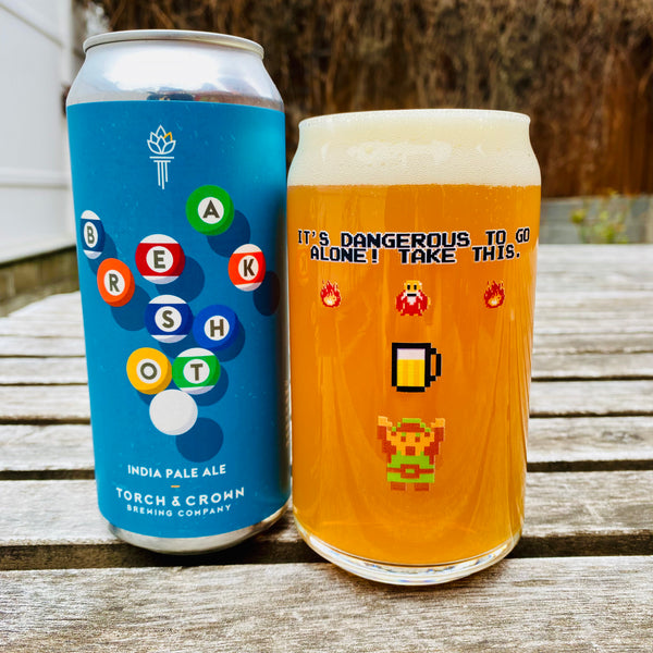 Single Product Image Thumbnail Pack of 2 x “It's Dangerous To Go Alone” Zelda Link 16oz glasses